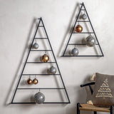 Black Contemporary Wall Mounted Christmas Tree