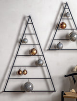 Black Contemporary Wall Mounted Christmas Tree