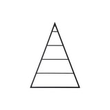 Black Contemporary Wall Mounted Christmas Tree - Small