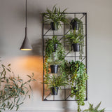 Black Slim Vertical Garden Wall Planter