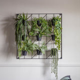 Black Square Vertical Garden Wall Planter
