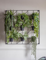 Black Square Vertical Garden Wall Planter