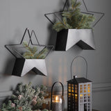 Black Star Wall Planters (Set of Two)