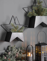 Black Star Wall Planters (Set of Two)