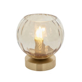 Brass Globe Table Lamp