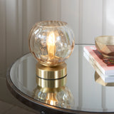 Brass Globe Table Lamp