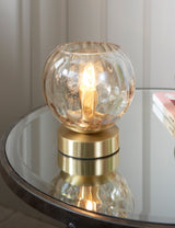 Brass Globe Table Lamp