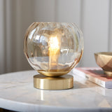 Brass Globe Table Lamp