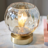 Brass Globe Table Lamp
