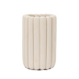 Cement Ribbed Natural Planter - Oblong