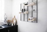 Fency Reclaimed Medium Wall Storage Shelving Unit - Black