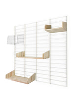 Fency Reclaimed Medium Wall Storage Shelving Unit - White