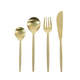 Gold Cutlery Set 16 Piece