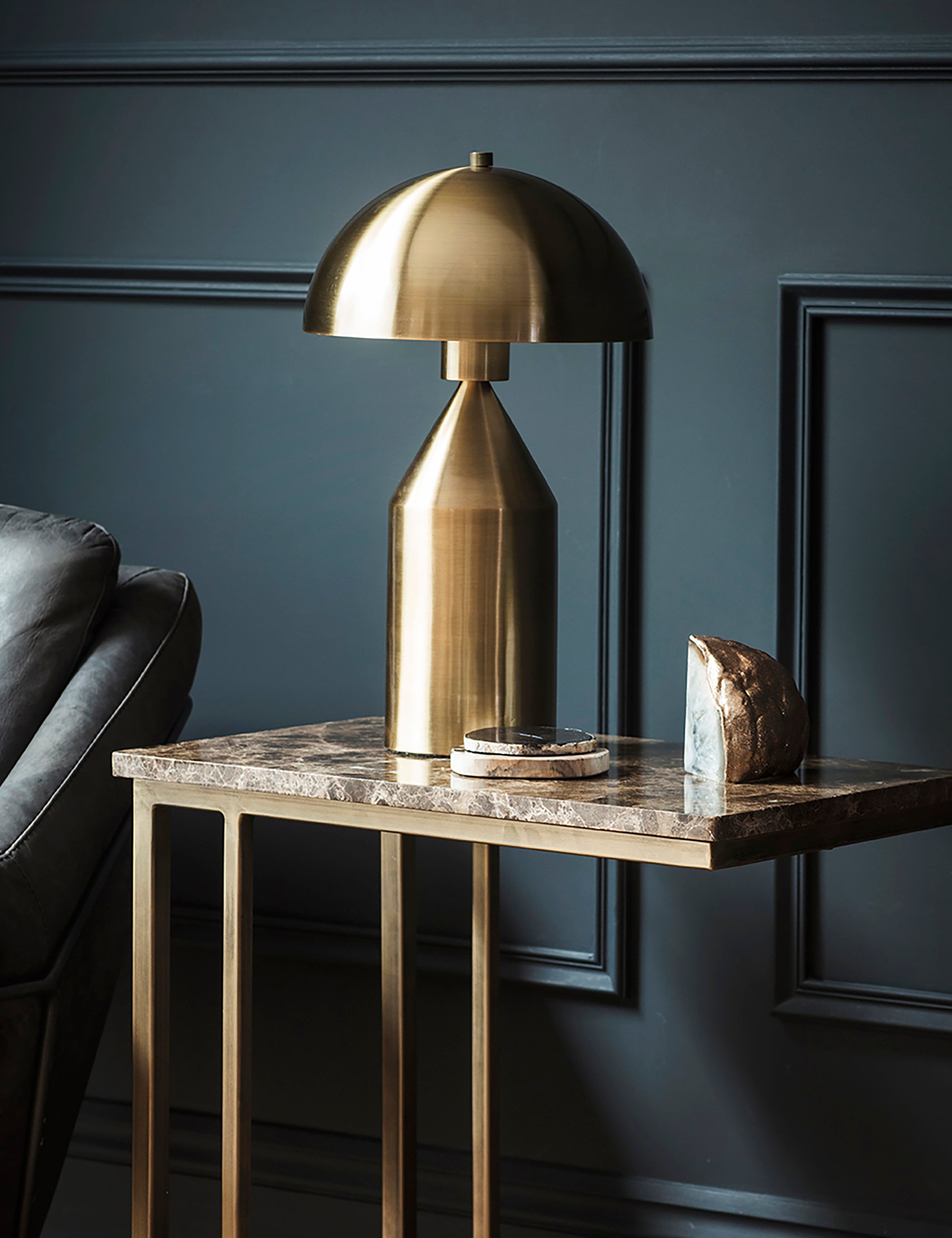 Gold Dome Table Lamp – The Den & Now