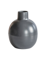 Grey Round Small Vase