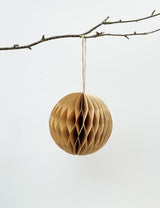 Honeycomb Kraft Paper Round Bauble
