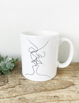 Illustrated Kiss Artist Coffee Mug