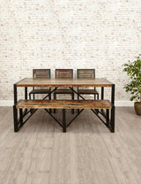 Industrial Reclaimed Bench | The Den & Now