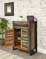 Industrial Reclaimed Shoe Cabinet