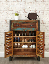 Industrial Reclaimed Shoe Cabinet