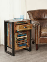 Industrial Reclaimed Side Table Cabinet