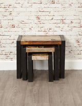 Industrial Reclaimed Side Table Trio
