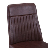 Industrial Rustic Brown Dining Chairs (Pair)