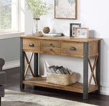 Industrial Rustic Console Table