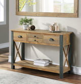 Industrial Rustic Console Table