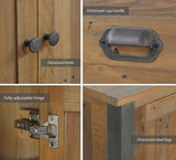 Industrial Rustic Small Console Table