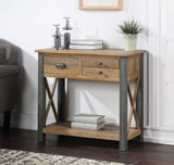 Industrial Rustic Small Console Table