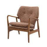 Karlstad Brown Leather Armchair