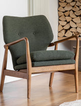 Karlstad Green Armchair