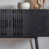 Keiko Black Oak Raised Sideboard