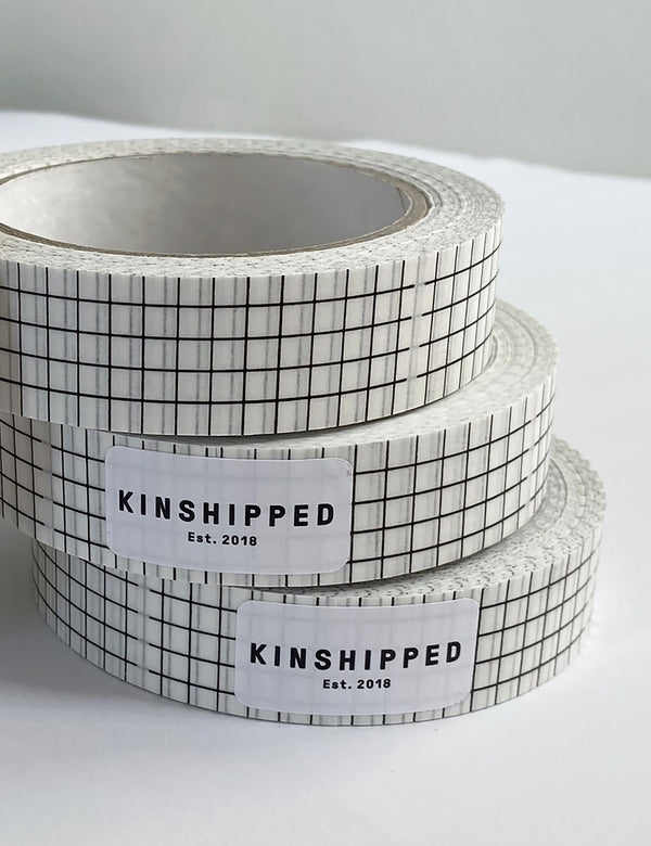 Kinshipped Grid Paper Tape
