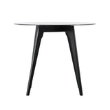 Koli Black Wood Round Dining Table