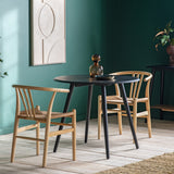 Larvik Black Round Dining Table