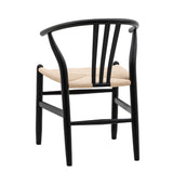 Nara Black Wishbone Chairs (Pair)