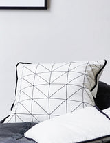Natural Geometric Print Cushion