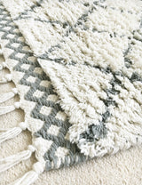 Natural Shaggy Moroccan Berber Rug