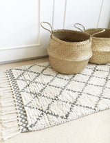 Natural Shaggy Moroccan Berber Rug