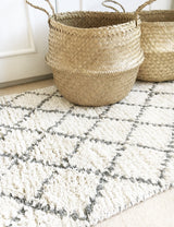 Natural Shaggy Moroccan Berber Rug