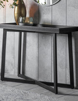 Nomad Black Console Table