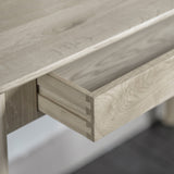 Oak Grey Desk With Drawer