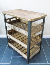 Reclaimed Industrial Wooden Shelving Unit