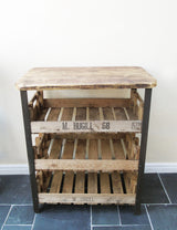 Reclaimed Industrial Wooden Shelving Unit
