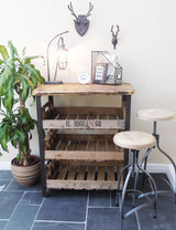 Reclaimed Industrial Wooden Shelving Unit