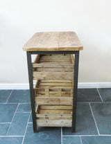 Reclaimed Industrial Wooden Shelving Unit