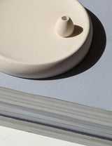 Stoneware Round Incense Holder