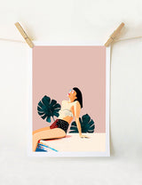 Sunday Retro Art Print